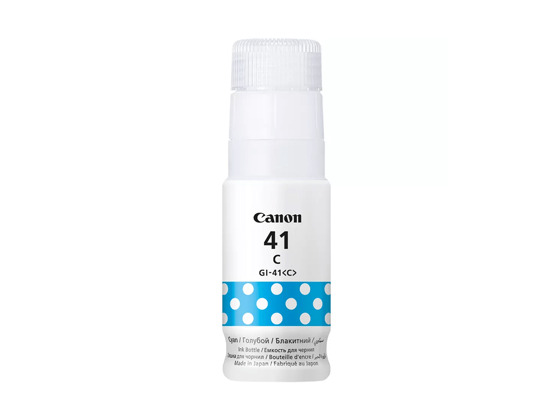 Canon GI-41C Ink Bottle - Cyan in Qatar Canon GI-41C Ink Bottle - Cyan in Qatar